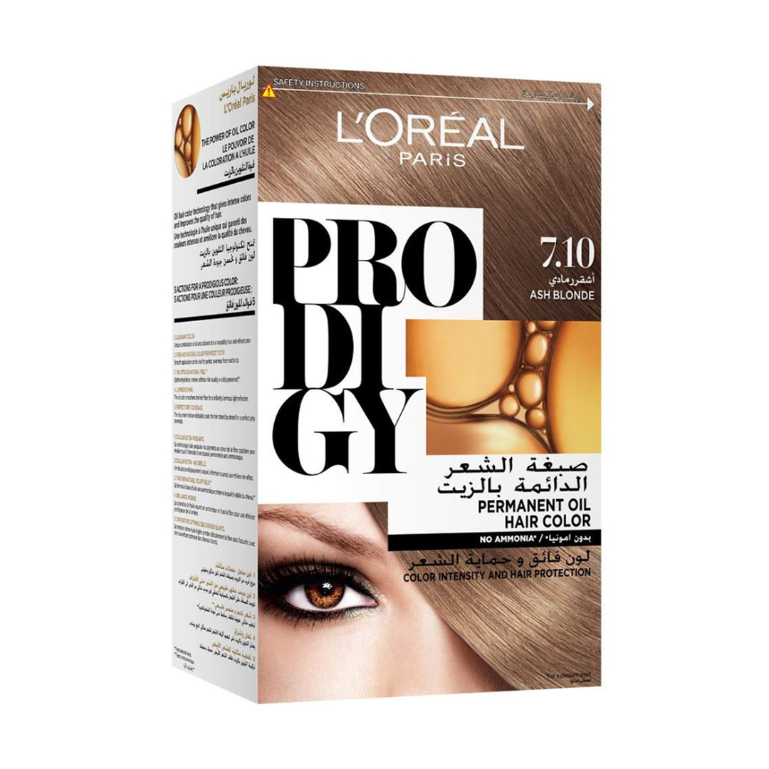 لوريال باريس صبغة شعر برودجي بدون أمونيا - 7.10 أشقر رمادي
