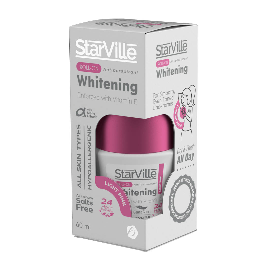 ستارفيل رول أون لايت بينك مزيل عرق ومفتح للبشرة - 60 مللي