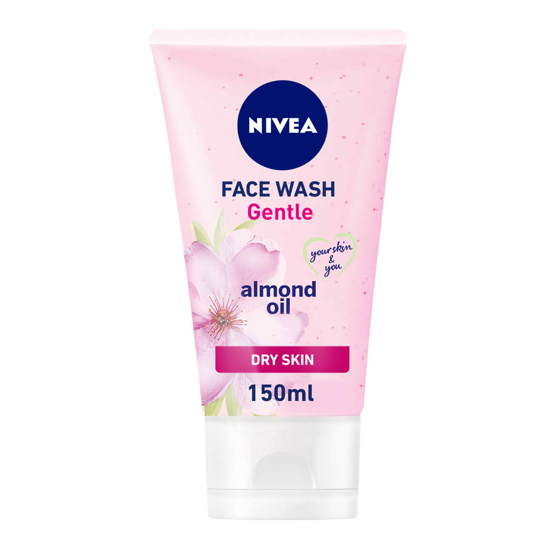 نيفيا غسول وجه لطيف للبشرة الجافة والحساسة زيت اللوز - 150 مللي