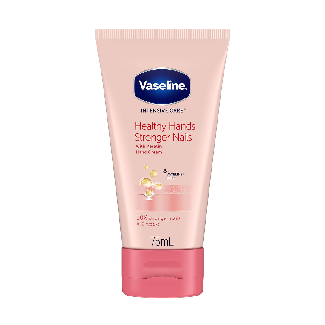 كريم فازلين الوردي للعناية المكثفة باليدين والأظافر بالكيراتين - 75 مللي