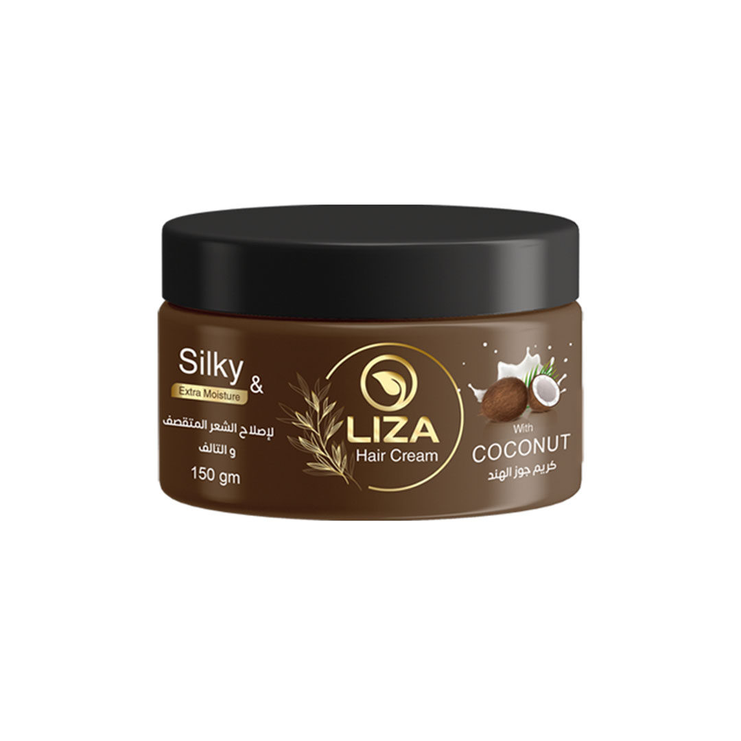 كريم شعر بزيت جوز الهند لإصلاح الشعر المتقصف والتالف ليزا ماش بريمير - 150 جرام