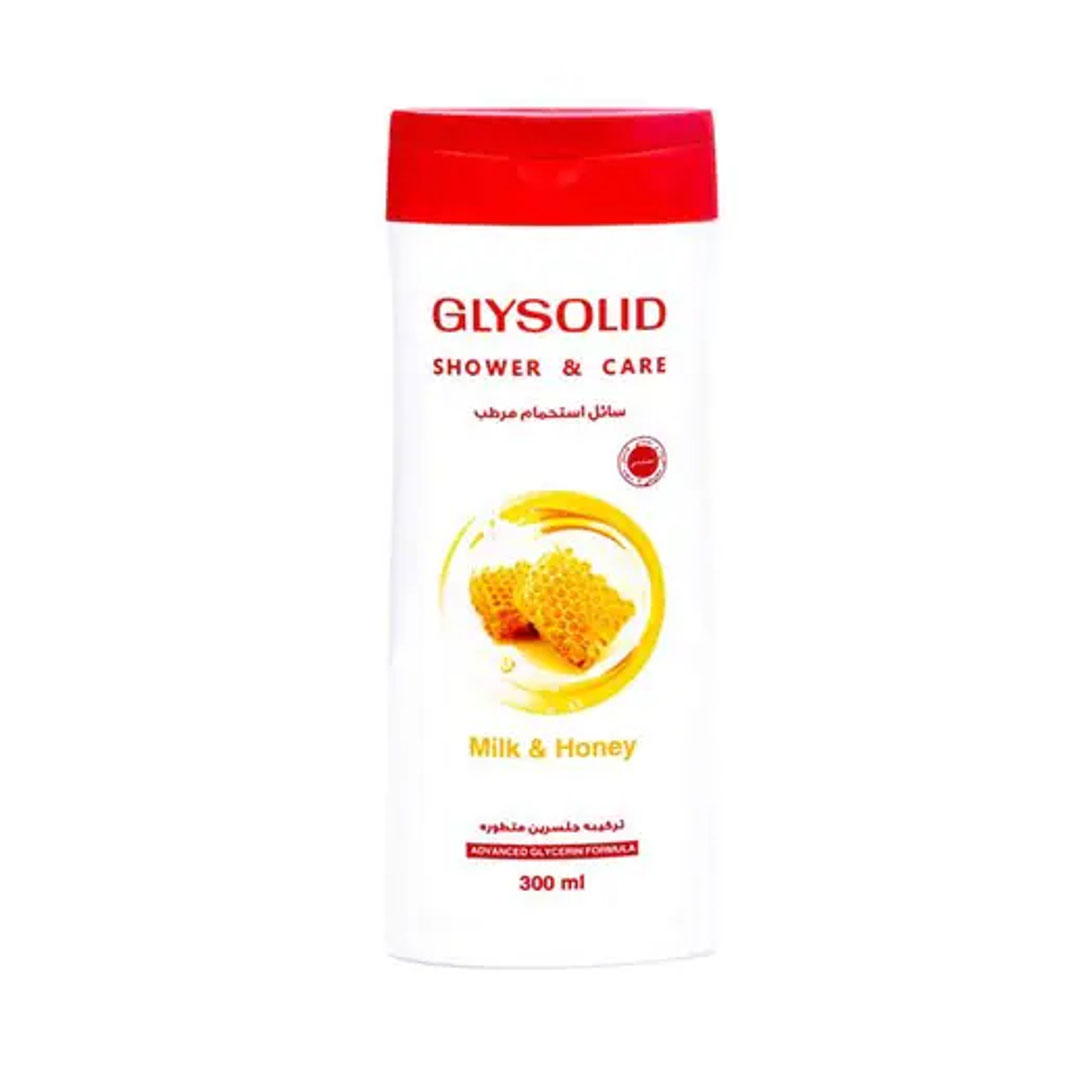 شاور جيل حليب وعسل جليسوليد - 300 مللي