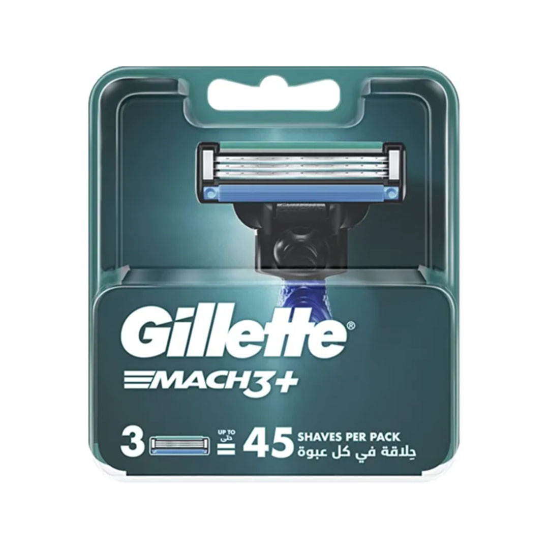 شفرات لماكينة الحلاقة ماك 3 بلس جيليت - 3 قطع