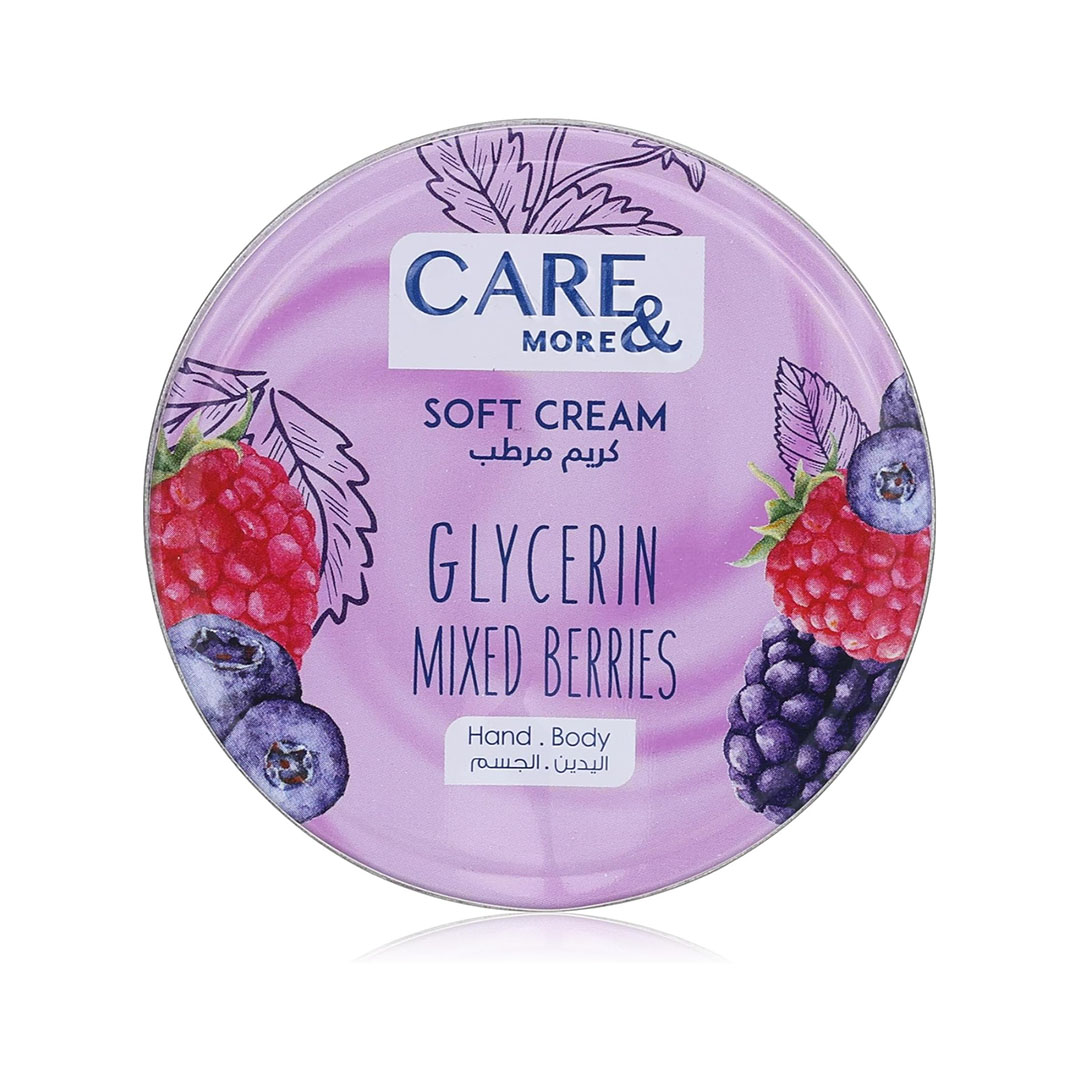 كريم مرطب بالجلسرين والتوت المتنوع كير أند مور - 75 مللي