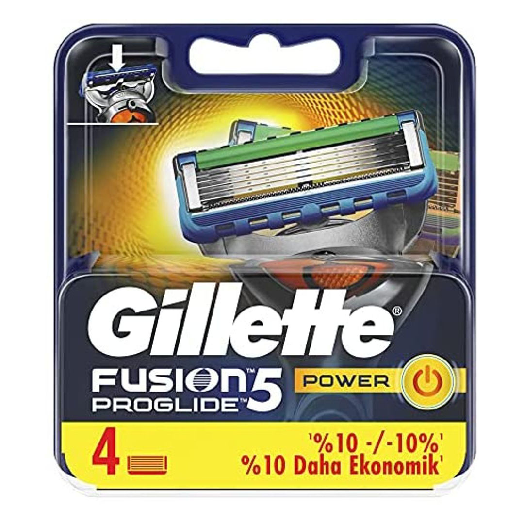 شفرات فيوجن بروجلايد باور بليد جيليت - 4 قطع