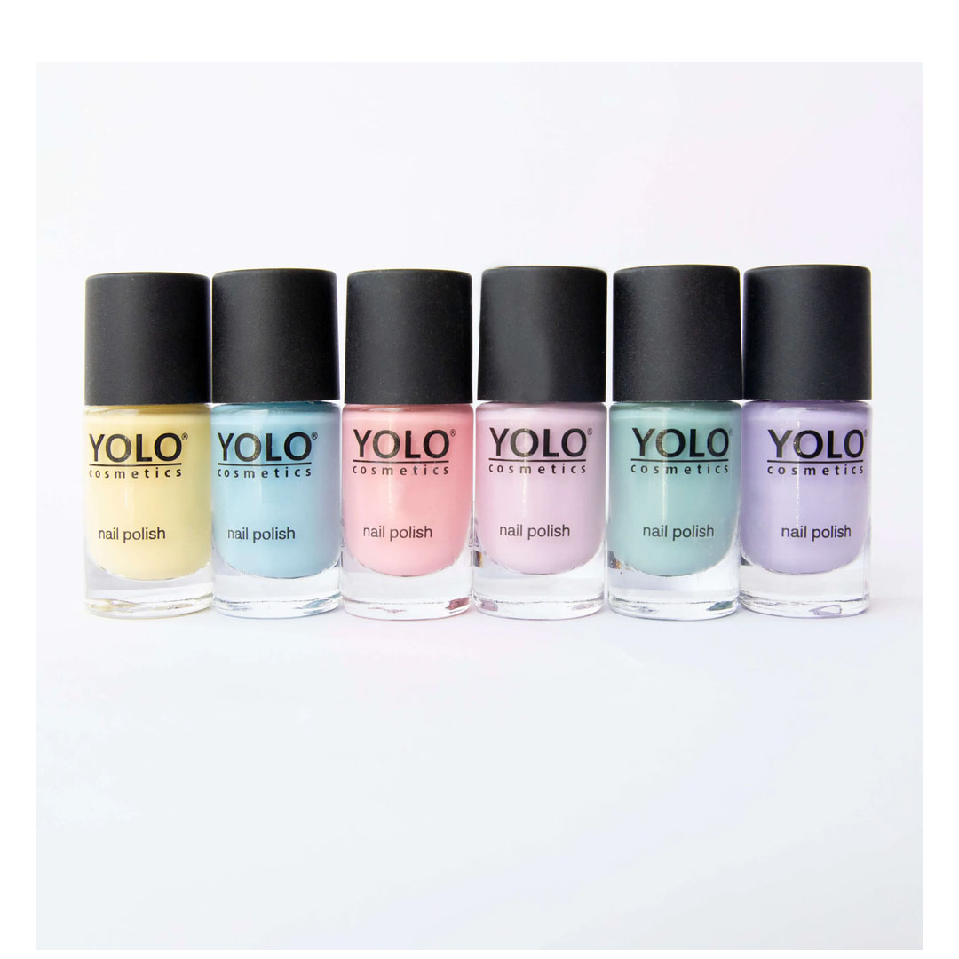 مجموعة طلاء الأظافر بانج باستيلس متعددة الألوان يولو - 6 قطع