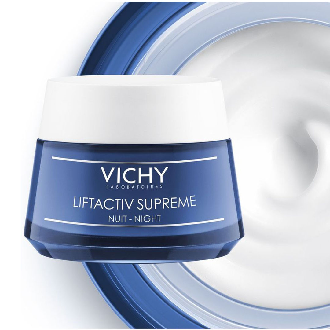 ليفٹ اكتيف سوبريم كريم ليلي لعلاج التجاعيد فيشي - 50 مللي