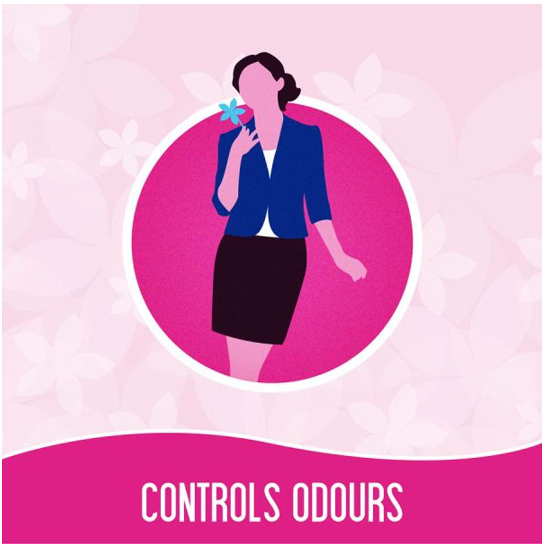 بلس فوط صحية يومية عطر خفيف كبيرة كير فري - 20 قطعة