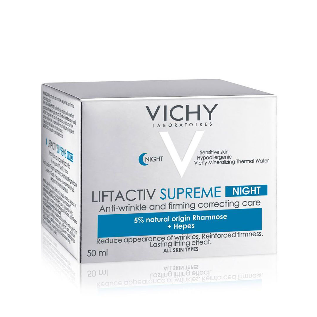 ليفٹ اكتيف سوبريم كريم ليلي لعلاج التجاعيد فيشي - 50 مللي