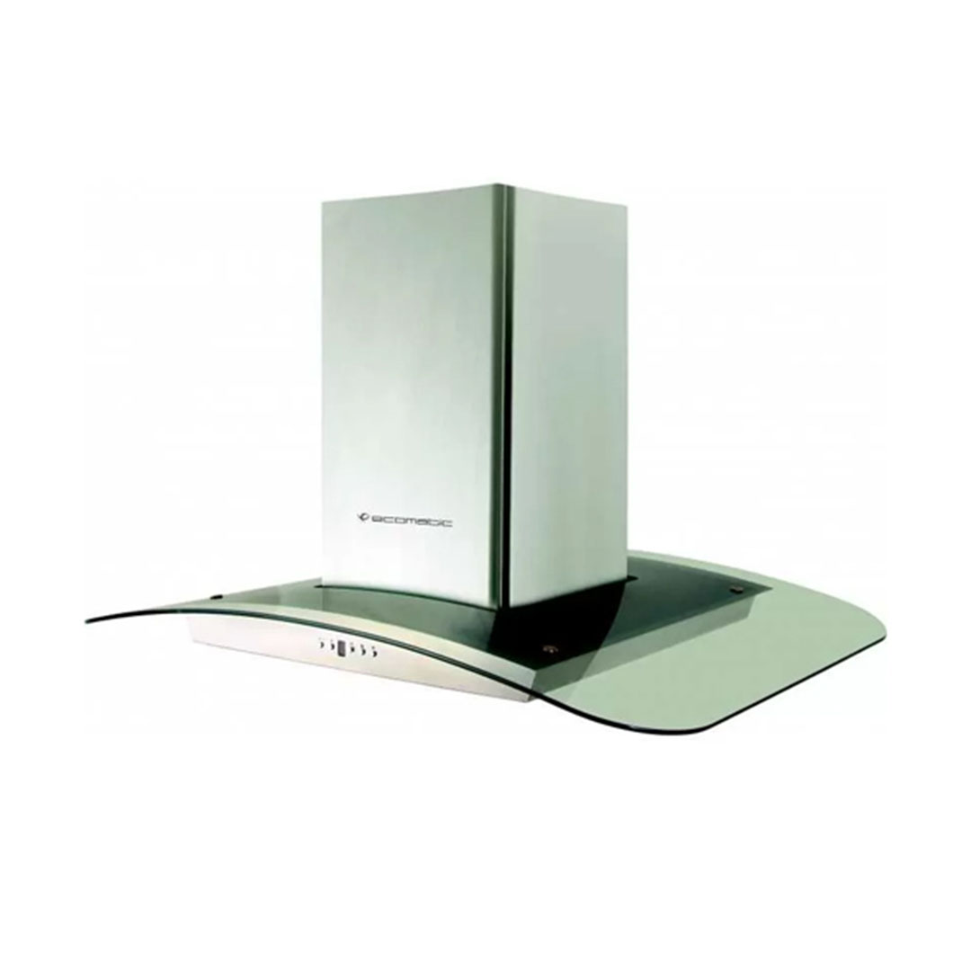 شفاط إيكوماتيك 90 سم زجاجي - ديجيتال كريستال كيرڤي H910IGD