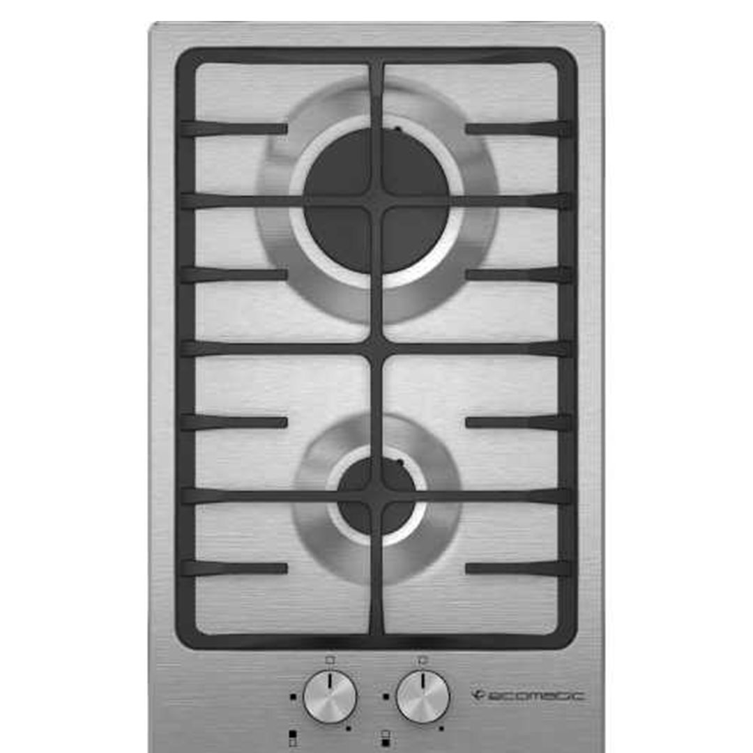 بوتجاز بيلت إن إيكوماتيك غاز - 30 سم - 2 شعلة - استانلس ستيل S303C