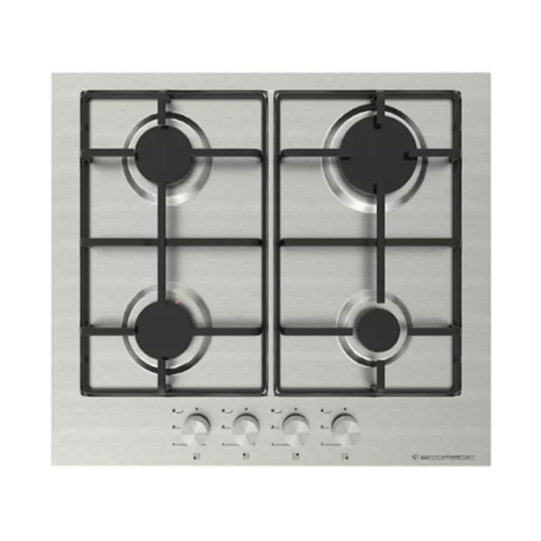 بوتجاز بيلت إن إيكوماتيك غاز - 60 سم - 4 شعلة - استانلس ستيل S623S