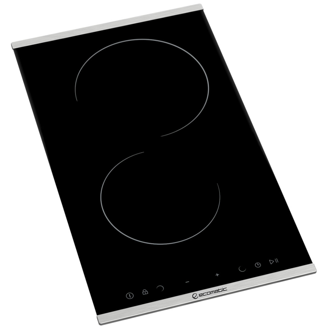 مسطح إيكوماتيك 30 سم كهرباء فيترو سيراميك ديجيتال - 2 عين