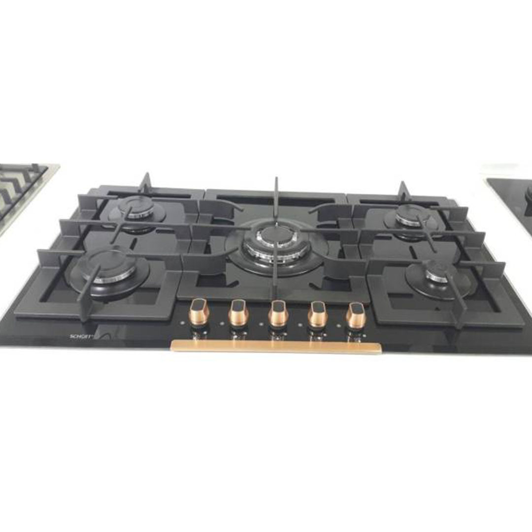 بوتجاز بيلت ان غاز ايكوماتك - 90 سم - 5 شعلة - أسود S937XLC