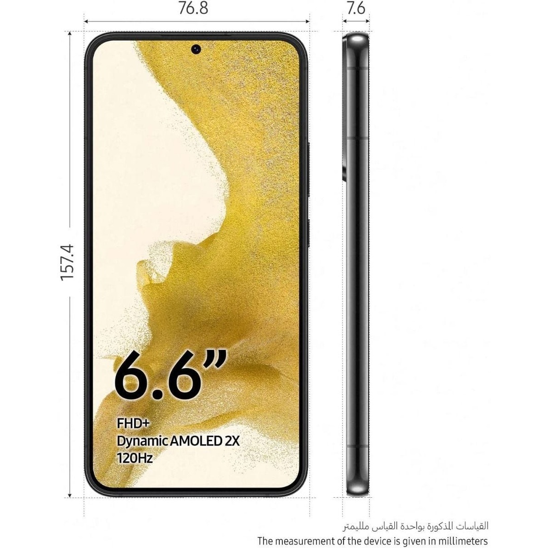 موبايل سامسونج S22+ مجدد - 256/8 جيجا شريحتين - 5G - أبيض - الفئة الذهبية