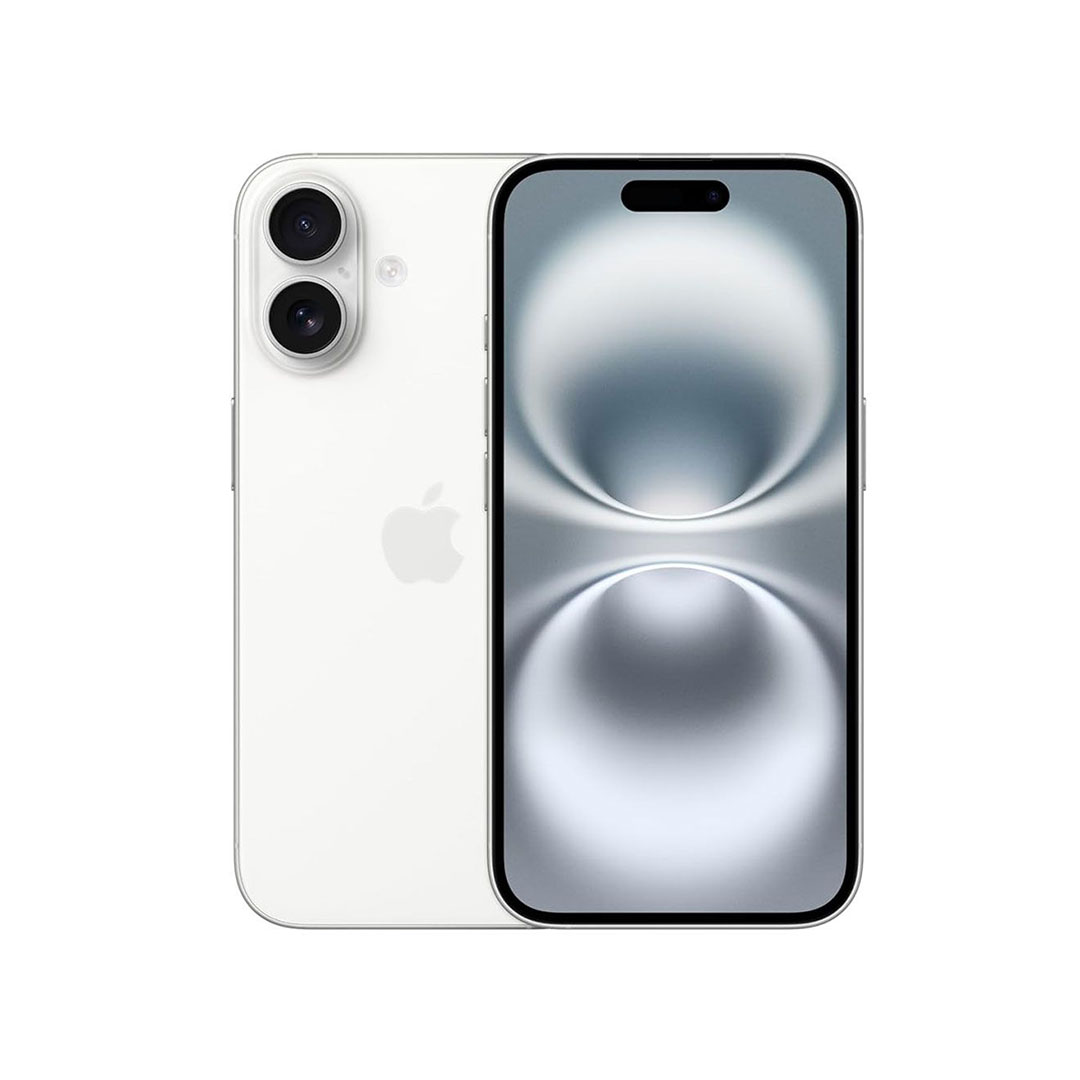 ابل ايفون 16 بلس - 256 جيجا - شريحة - أبيض - 5G - الفئة البلاتنيوم