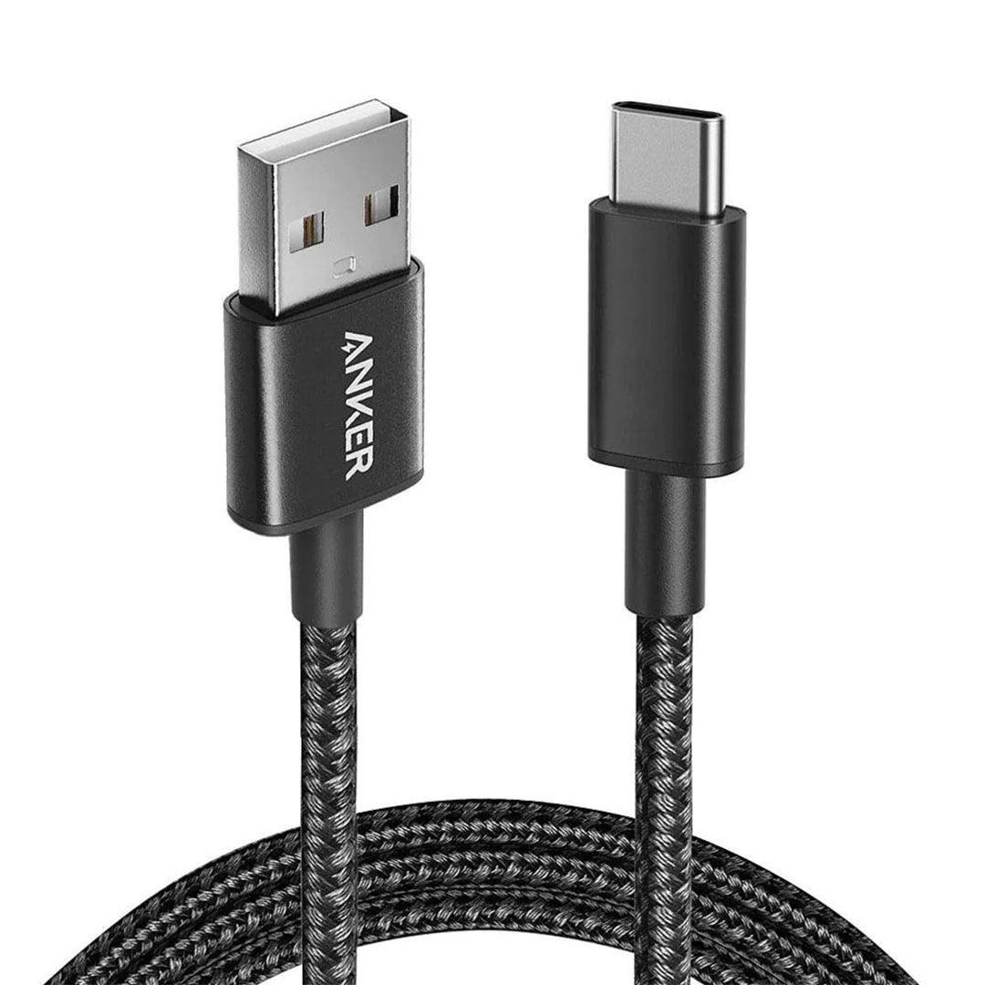 كابل شحن أنكر - USB/Type-C - أسود - A8173H11