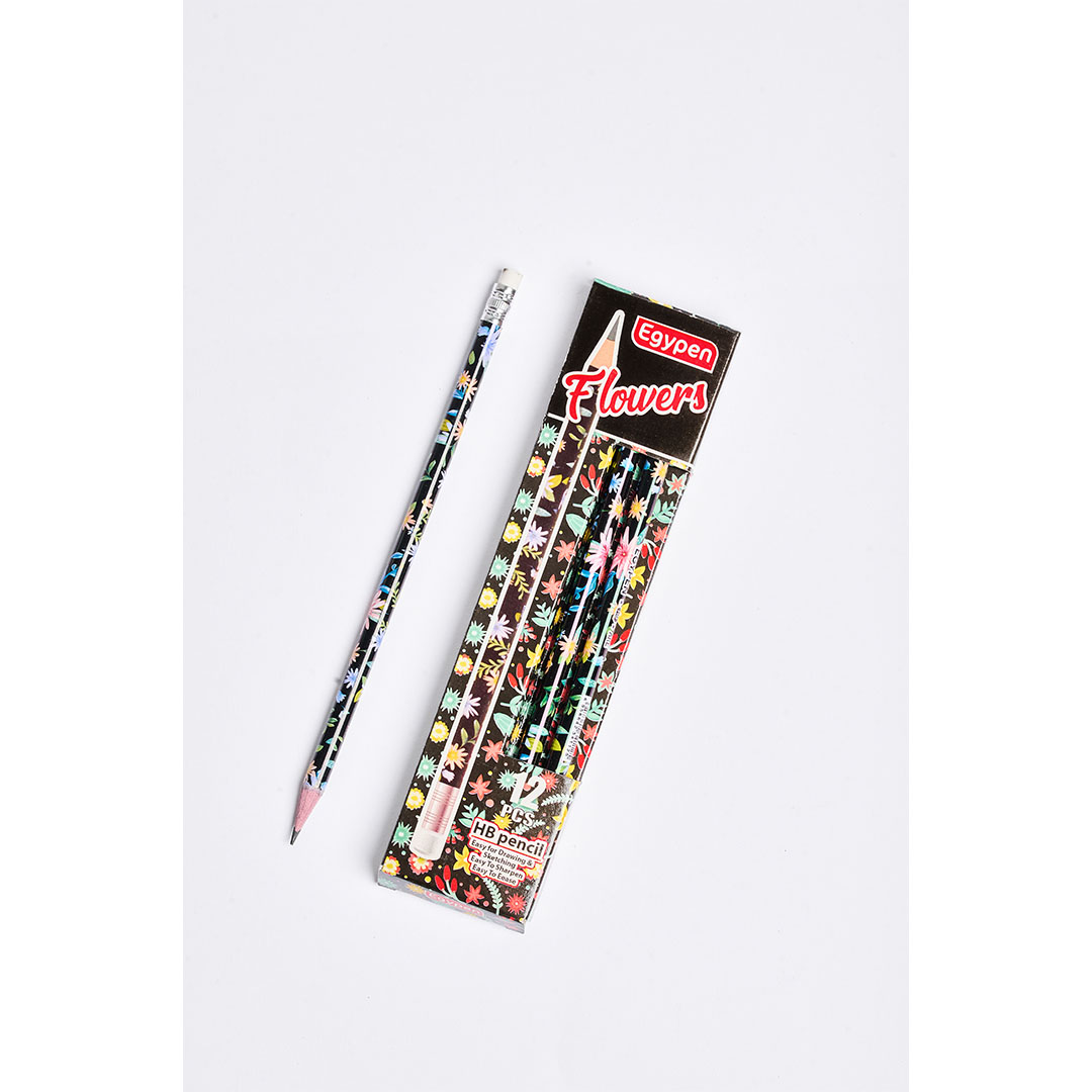 قلم رصاص فلاورز - علبة 12 قلم