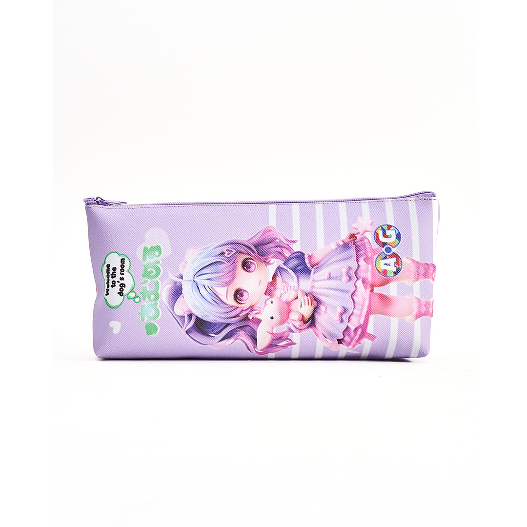 مقلمة بناتى مطبوعة علي الوجهين - 1 سوستة - ليلا - AG-460