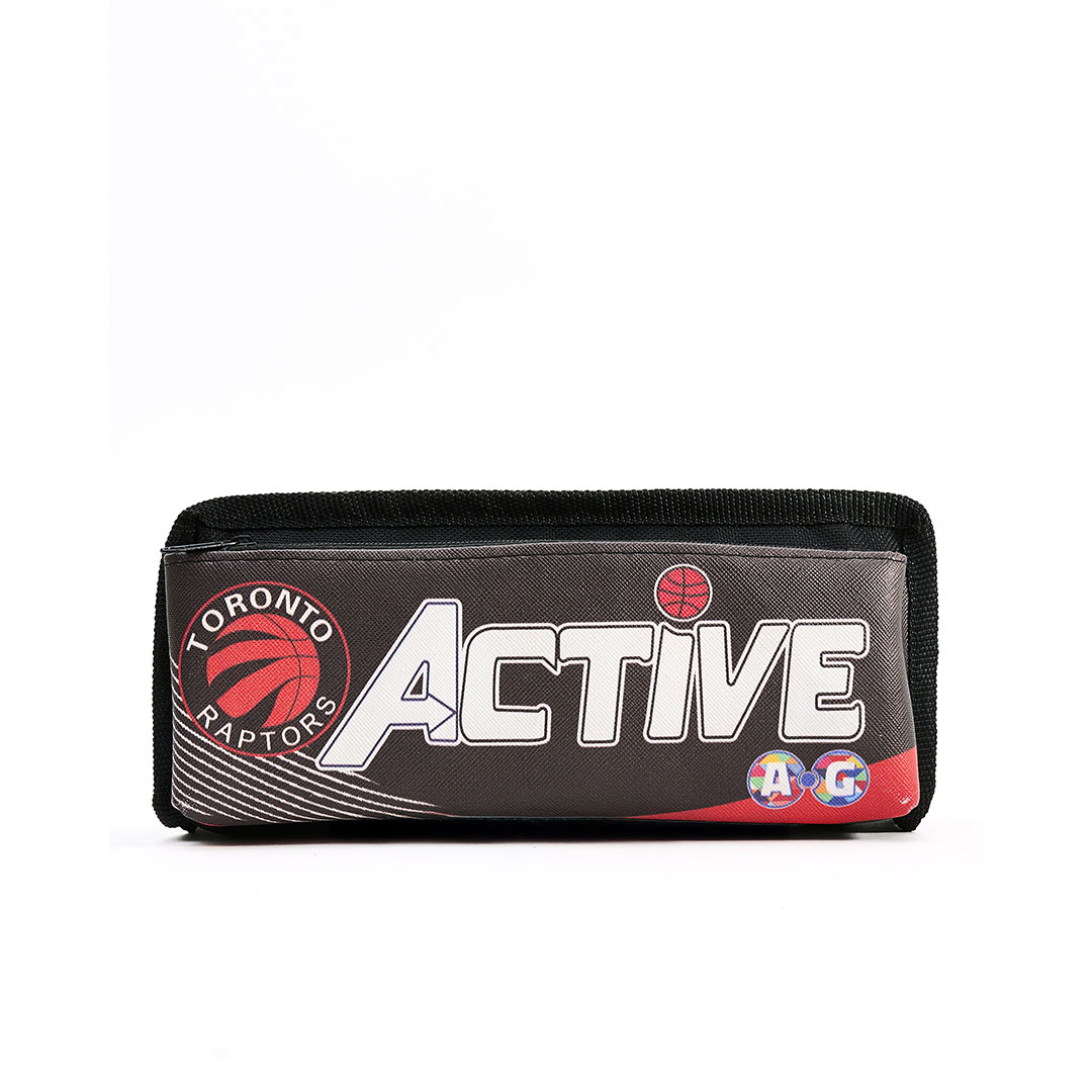 مقلمة أولادي مزودة ب2 سوستة و جيب أمامي - رمادي في أحمر