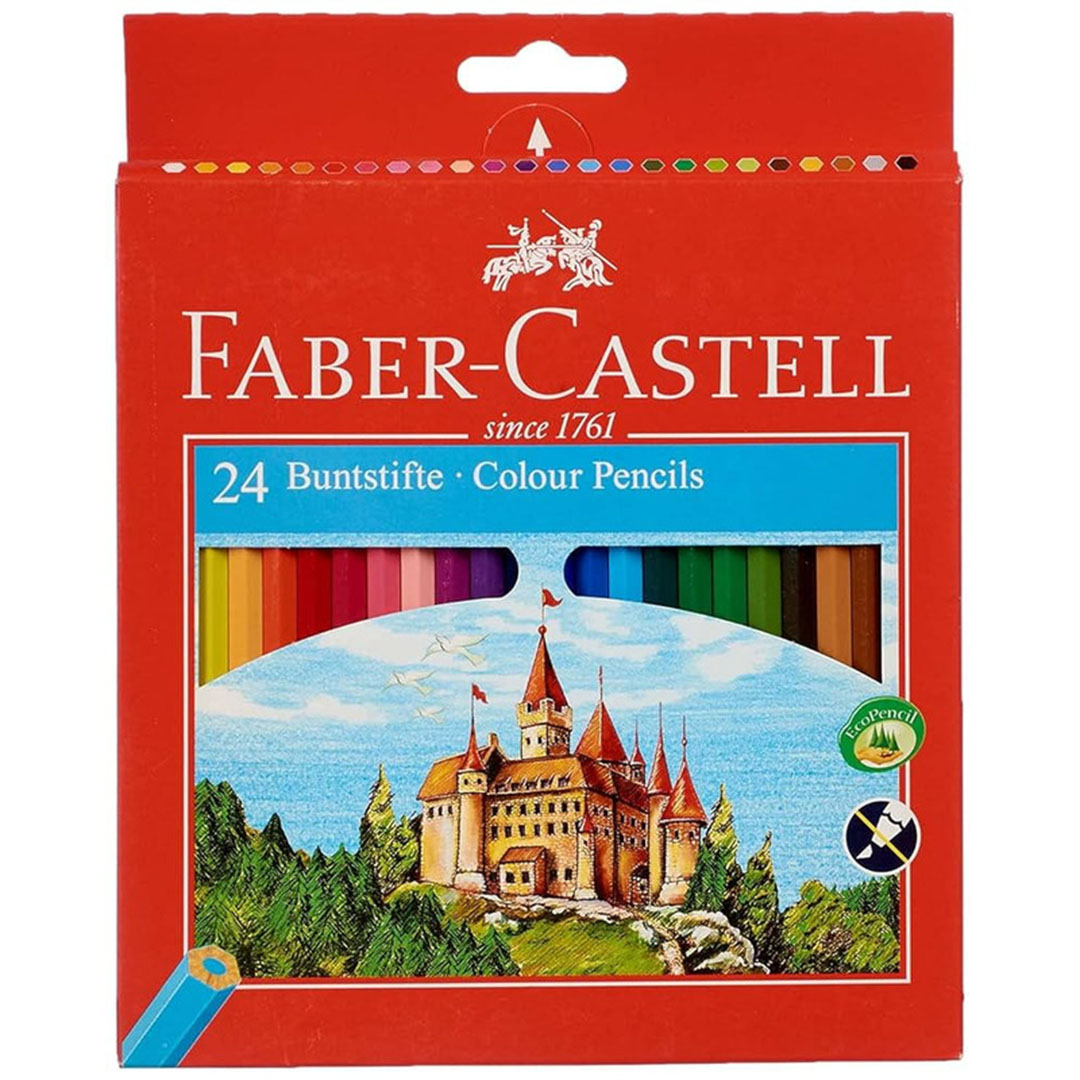 الوان خشب فابركاستل - طويل - 24 لون