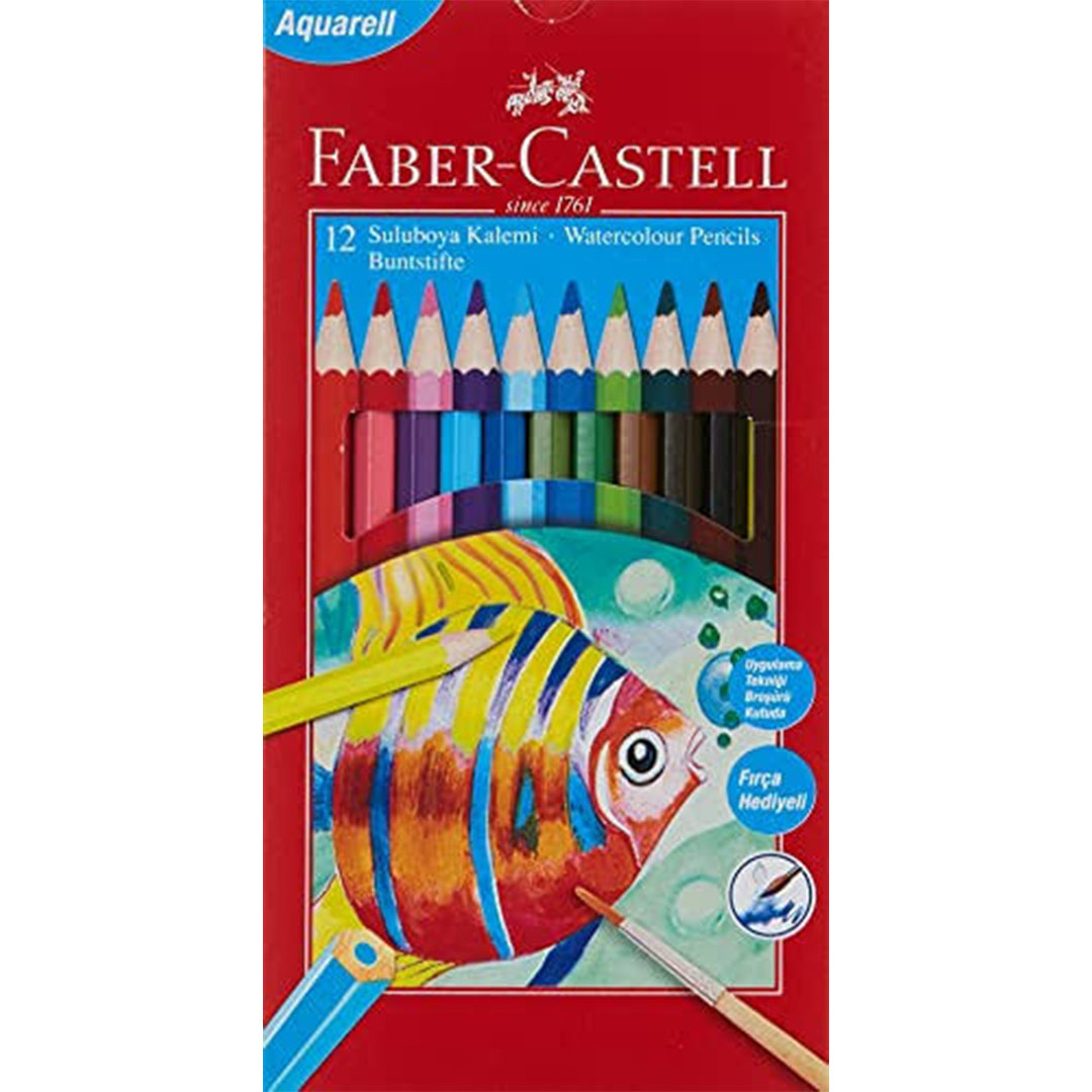 الوان خشب فابركاستل FC اكوريل - طويل - 12 لون