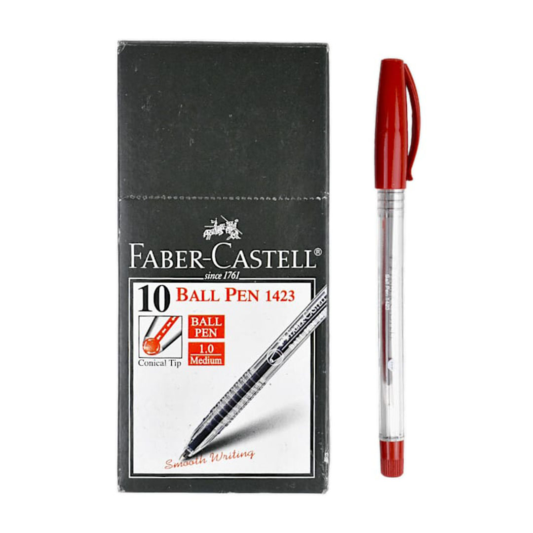 قلم جاف فابركاستل BALL PEN - 0.1 مم - أحمر