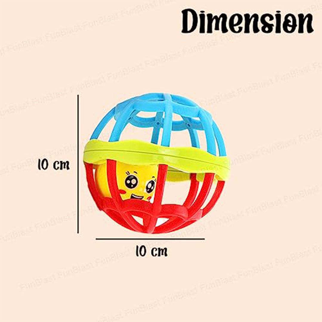 شخشيخة كرة بلاستيك للأطفال - متعددة الالوان