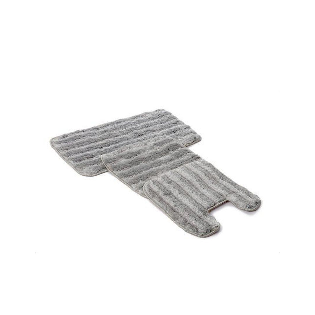 طقم دواسة حمام شاجي - 3 قطع - لايت جراي