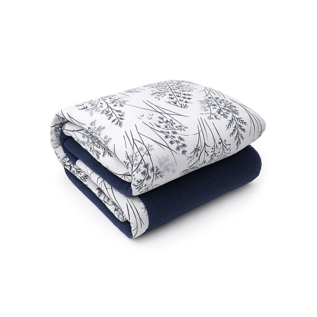 لحاف شتوي فرو دبل فيس - تصميم بريز بلو - 220*235سم
