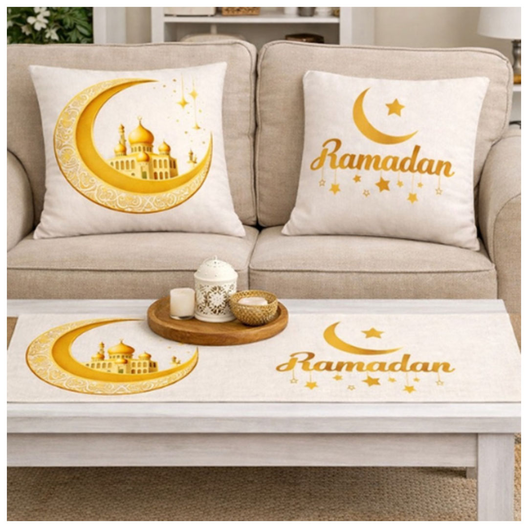 سنوز طقم رمضان تصميم هلال - 3 قطع