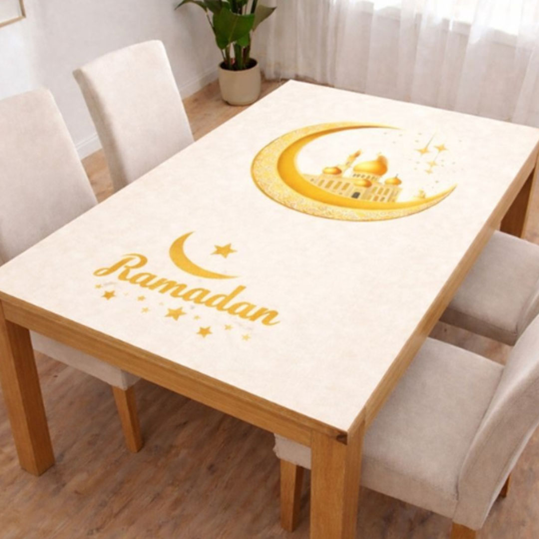 سنوز مفرش سفره رمضان - تصميم هلال - 80*135 سم