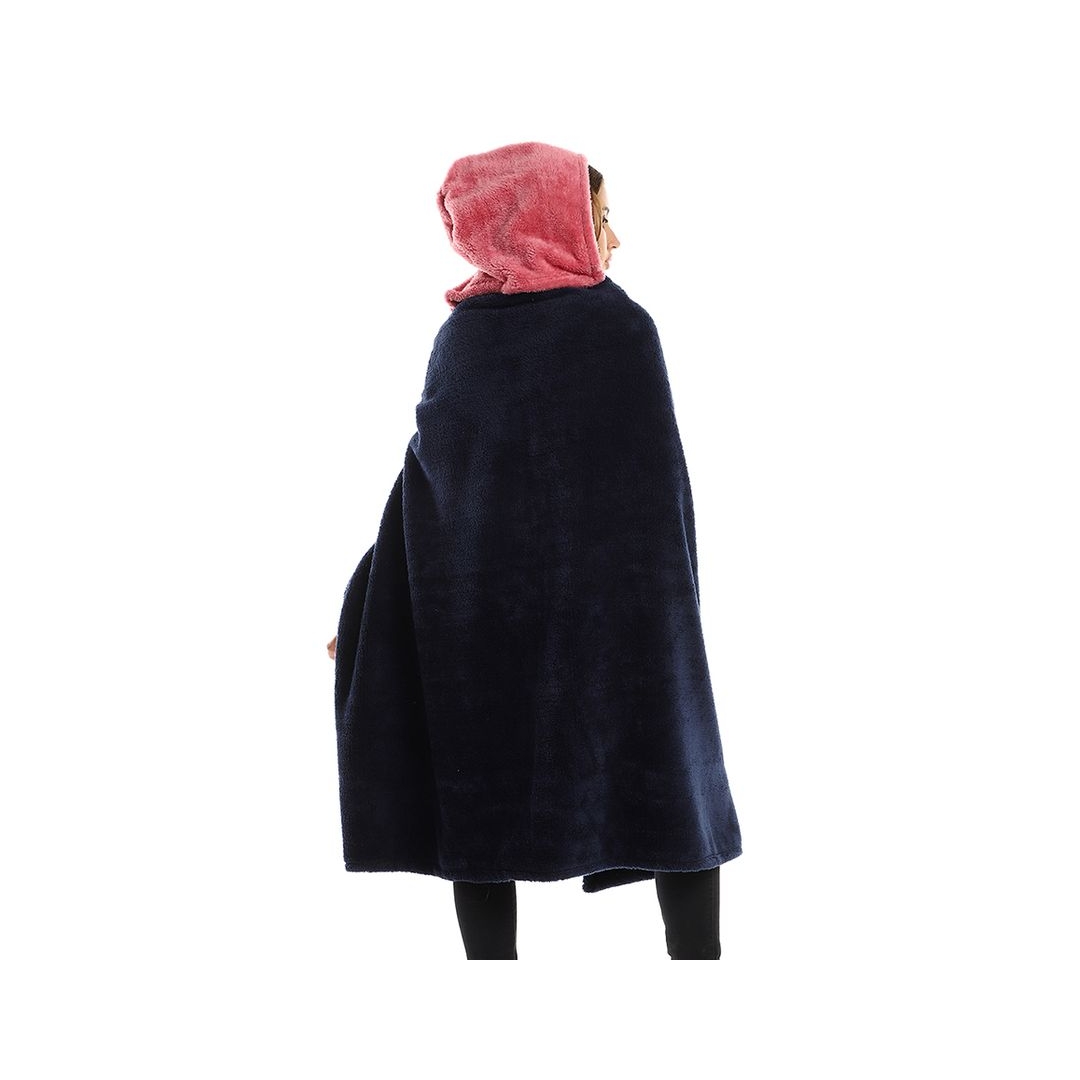 طقم دفاية قابله للارتداء الشخصي - قطعتين - نبيتي/كشمير - 110*130 سم