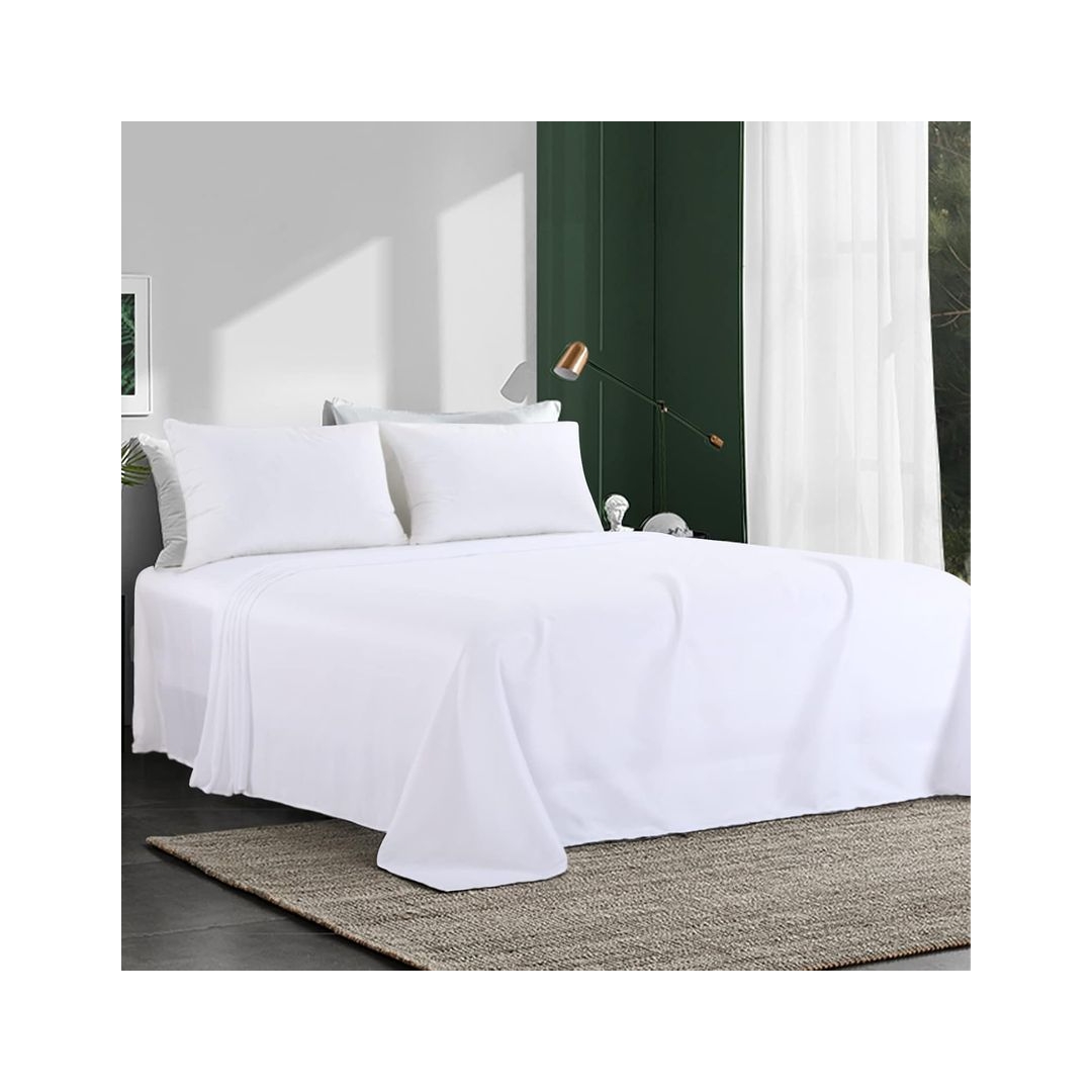 طقم ملاية سادة قطعتين من سنوز - 180*235 سم