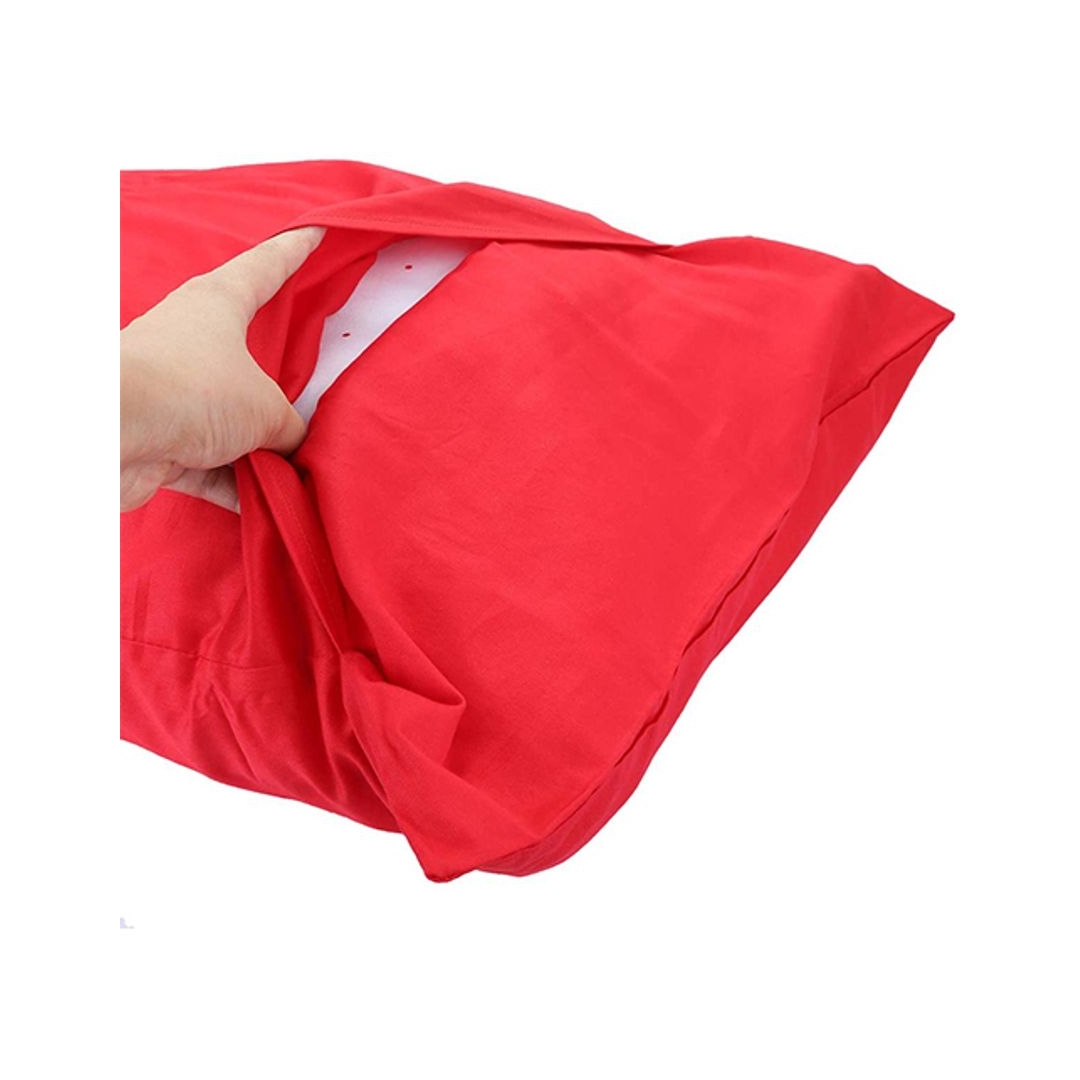 كيس مخدة سادة - 2 قطعة - 45/65 سم - أحمر