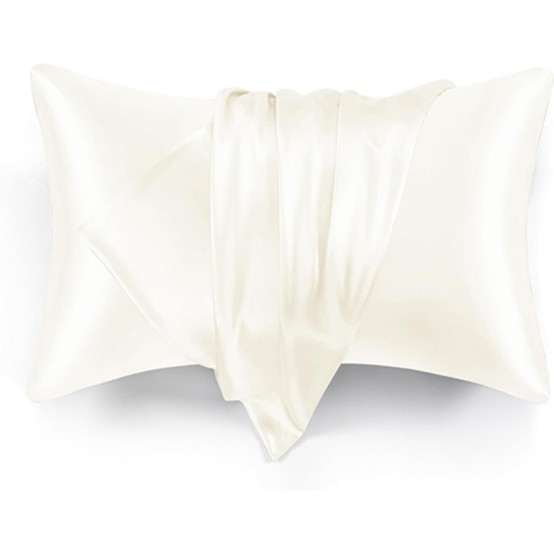 كيس وسادة ساتان للشعر والبشرة - 48*70 سم - أوف وايت