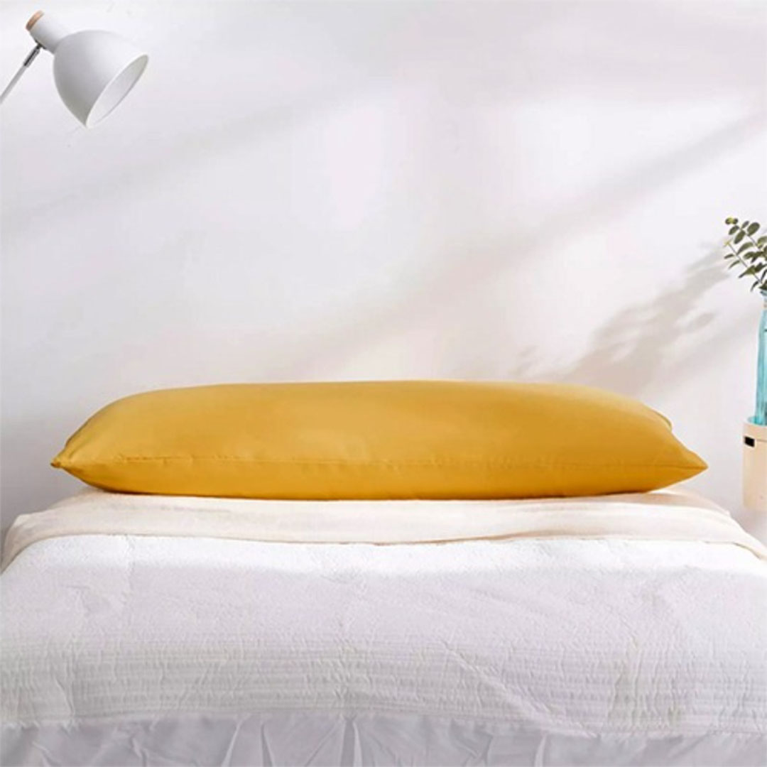 كيس وسادة طويل - 40*180 سم - أصفر