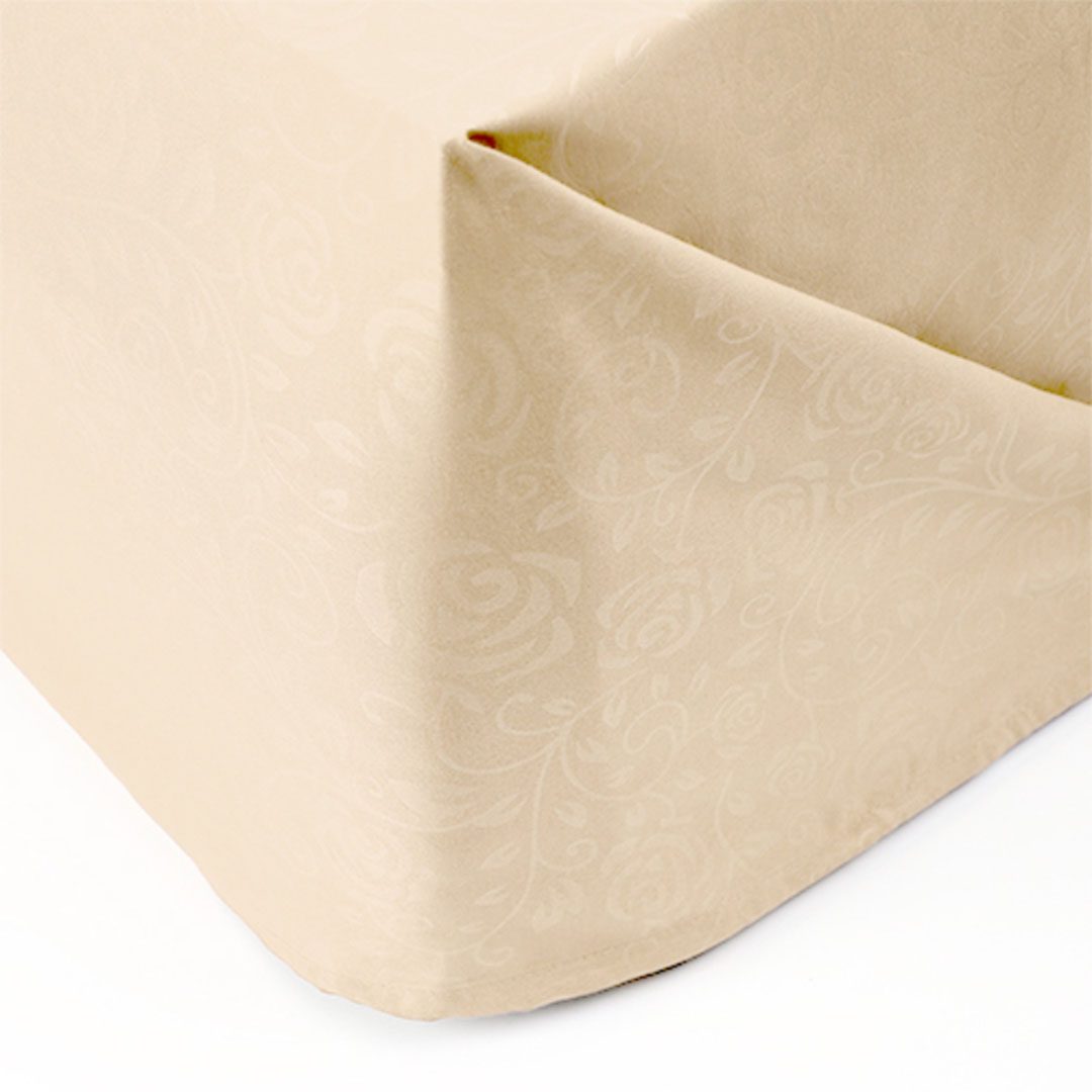 طقم ملاية سرير عادية سنوز جاكار مايكروفايبر 220*240 سم + 2 كيس مخدة إضافي - بيج