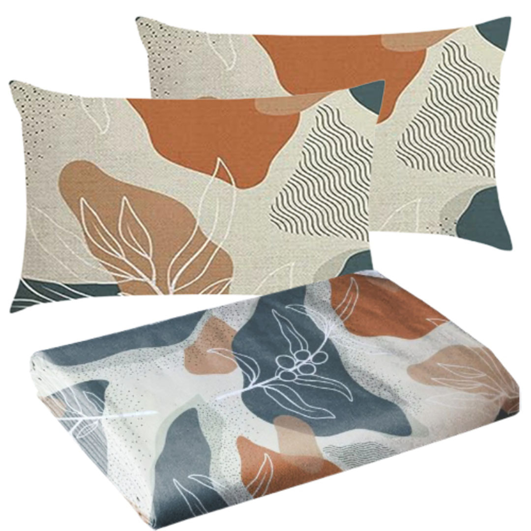 طقم ملاية سرير عادية 3 قطع 220*235 سم - أش