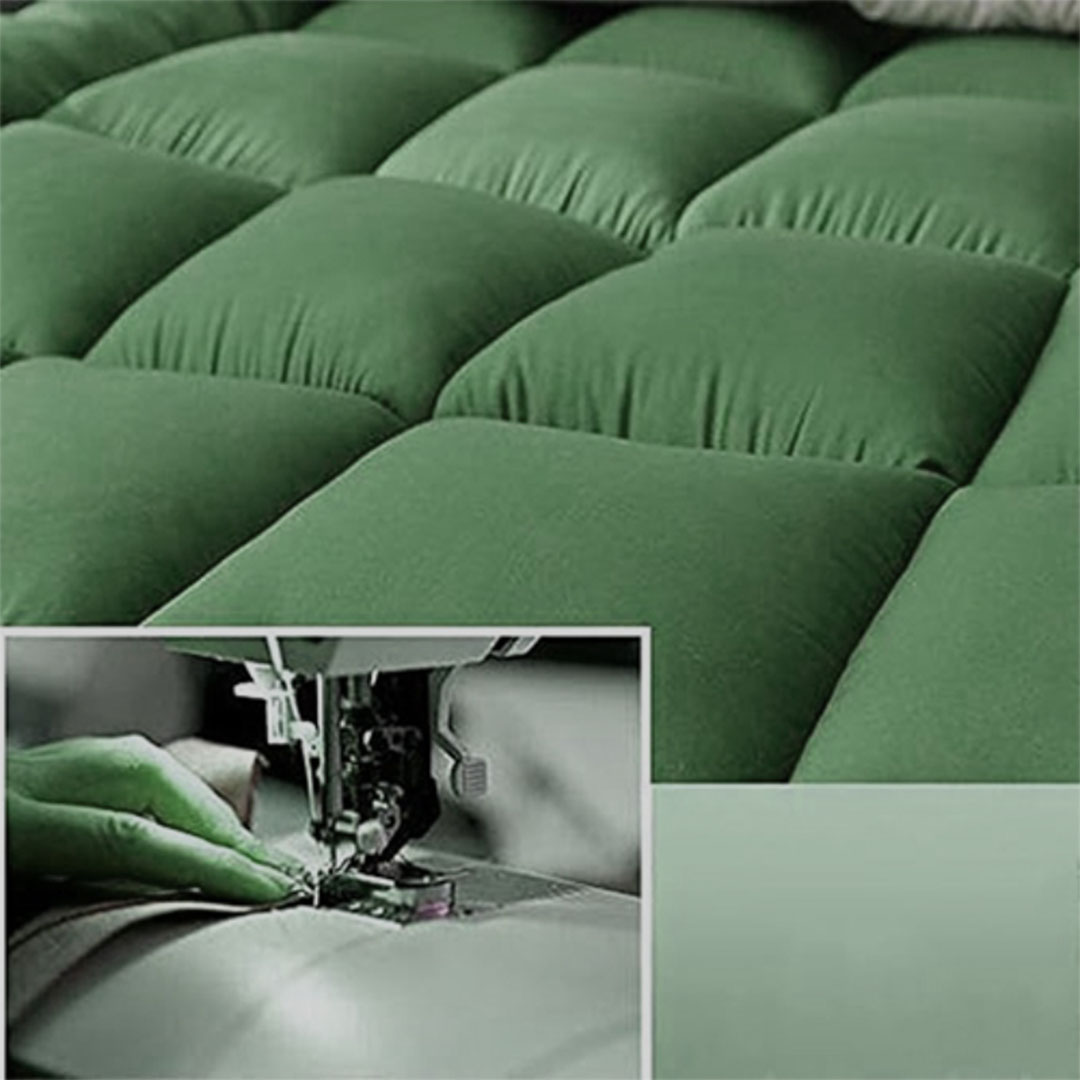 مرتبة تطرية طيبة - أخضر - مقاس 100×195 سم