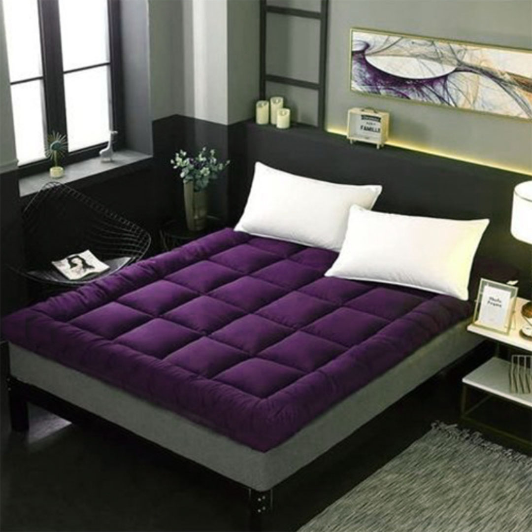 مرتبة تطرية طيبه - بنفسجي - مقاس 100×195 سم