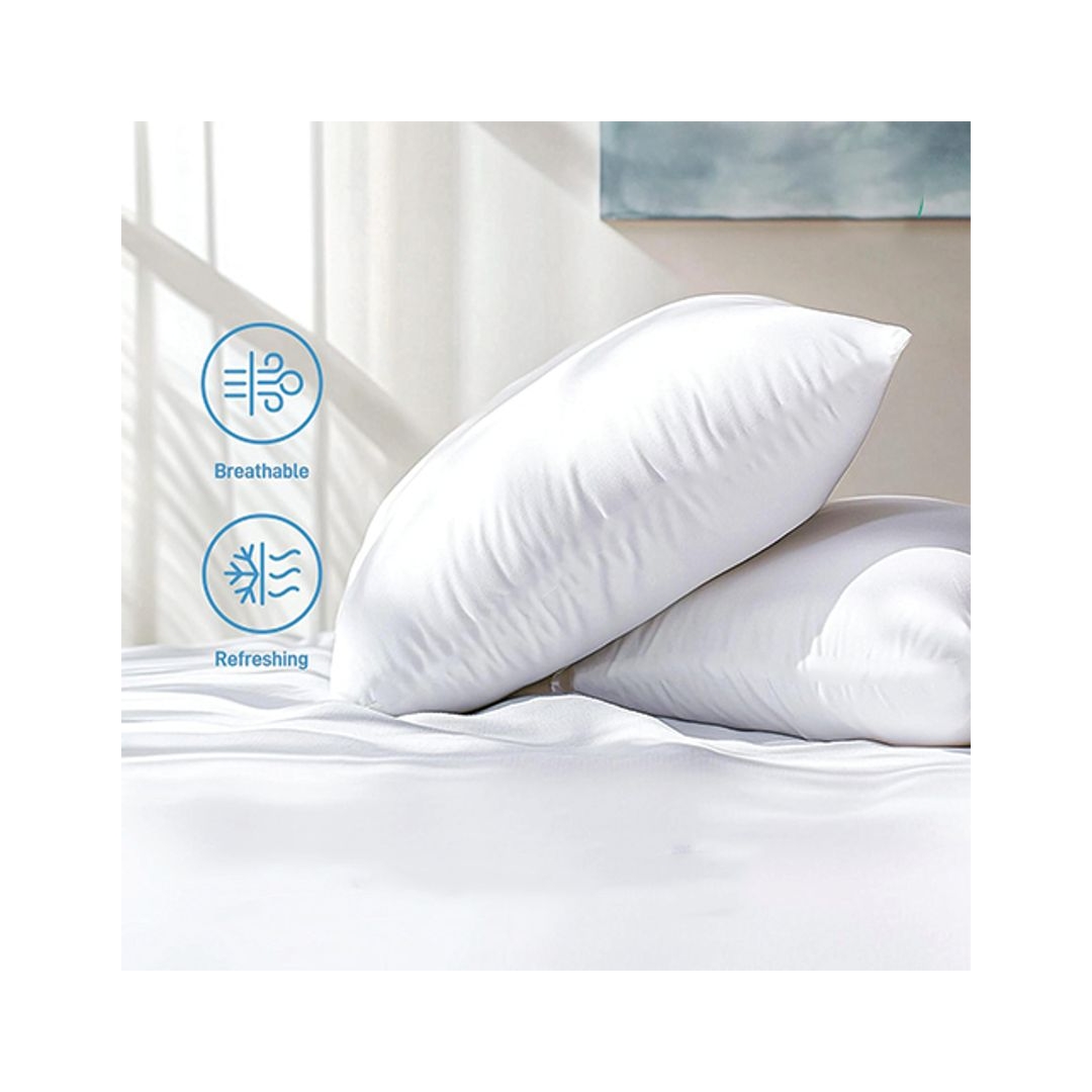 سنوز مخدة فندقية حشو فايبر بديل الريش - 50*70 سم - 1300 جرام