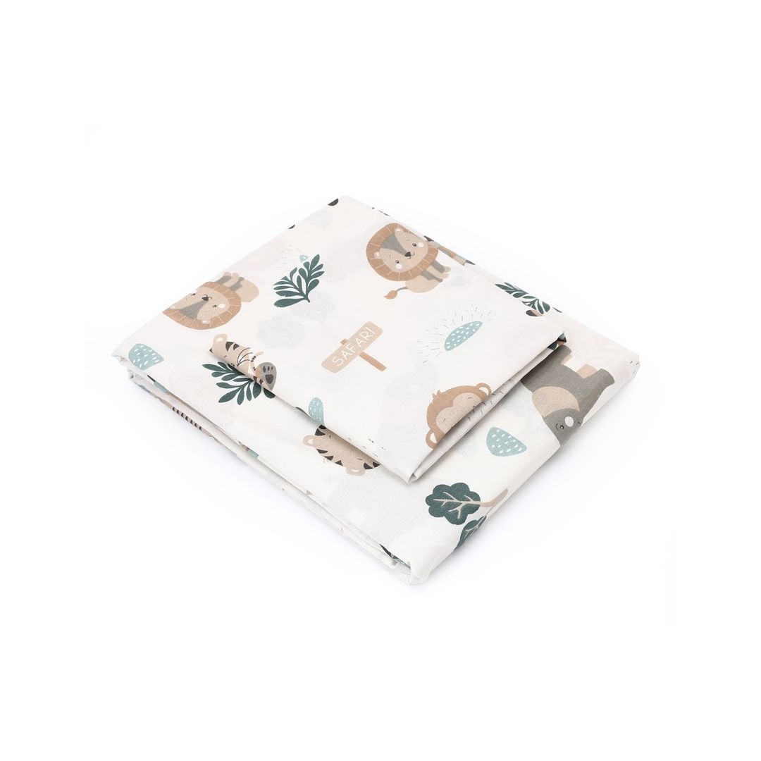 طقم ملاية سرير بأستيك قطعتين تصميم سنوكيو - 100*200 سم