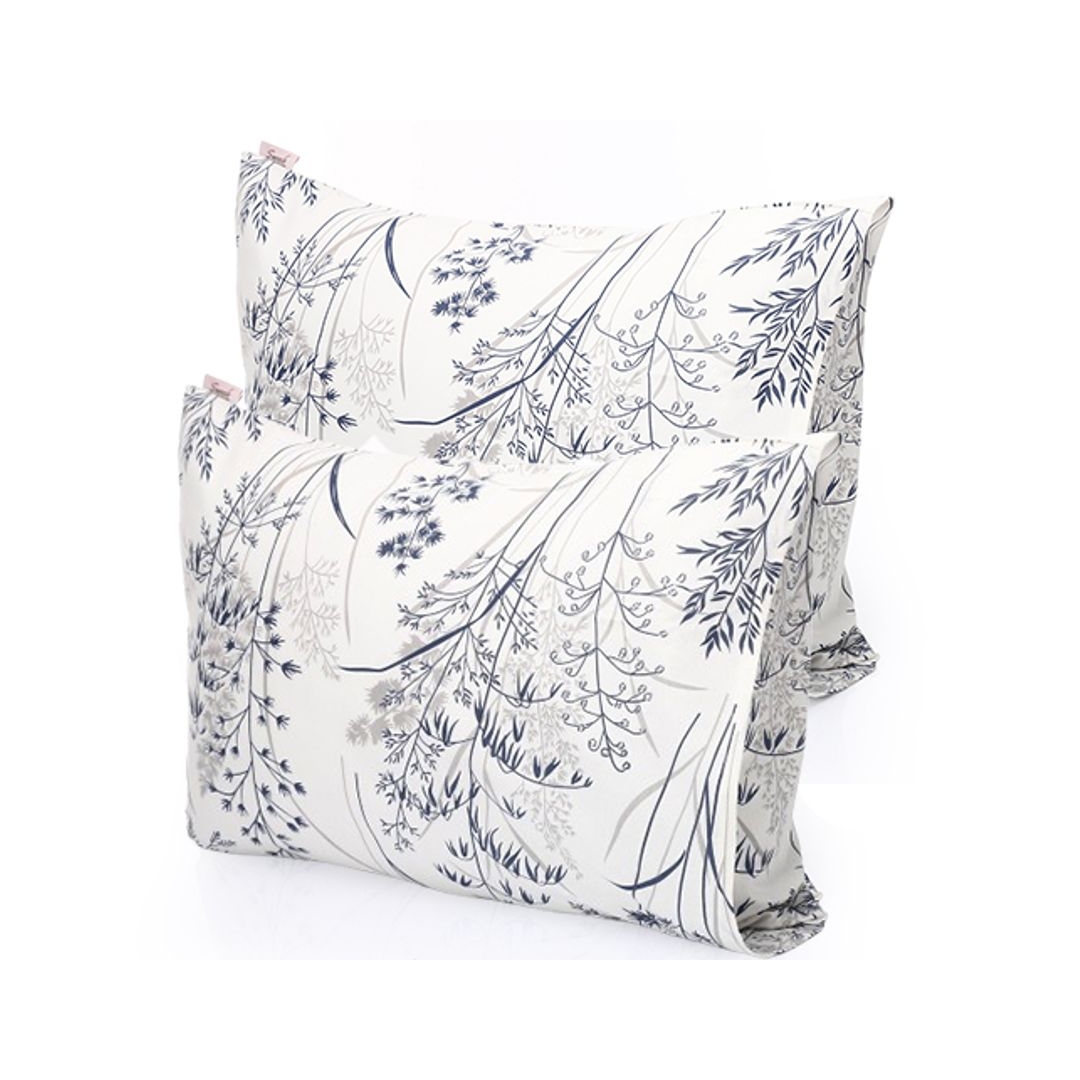 طقم ملاية سرير بأستيك - 3 قطع - 180/200 سم - تصميم بريز بلو