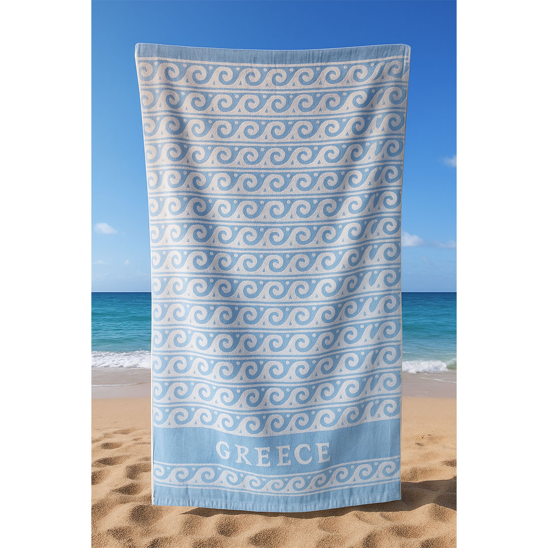 بشكير بحر قطن سنوز - 170×90 سم - تصميم ويفز