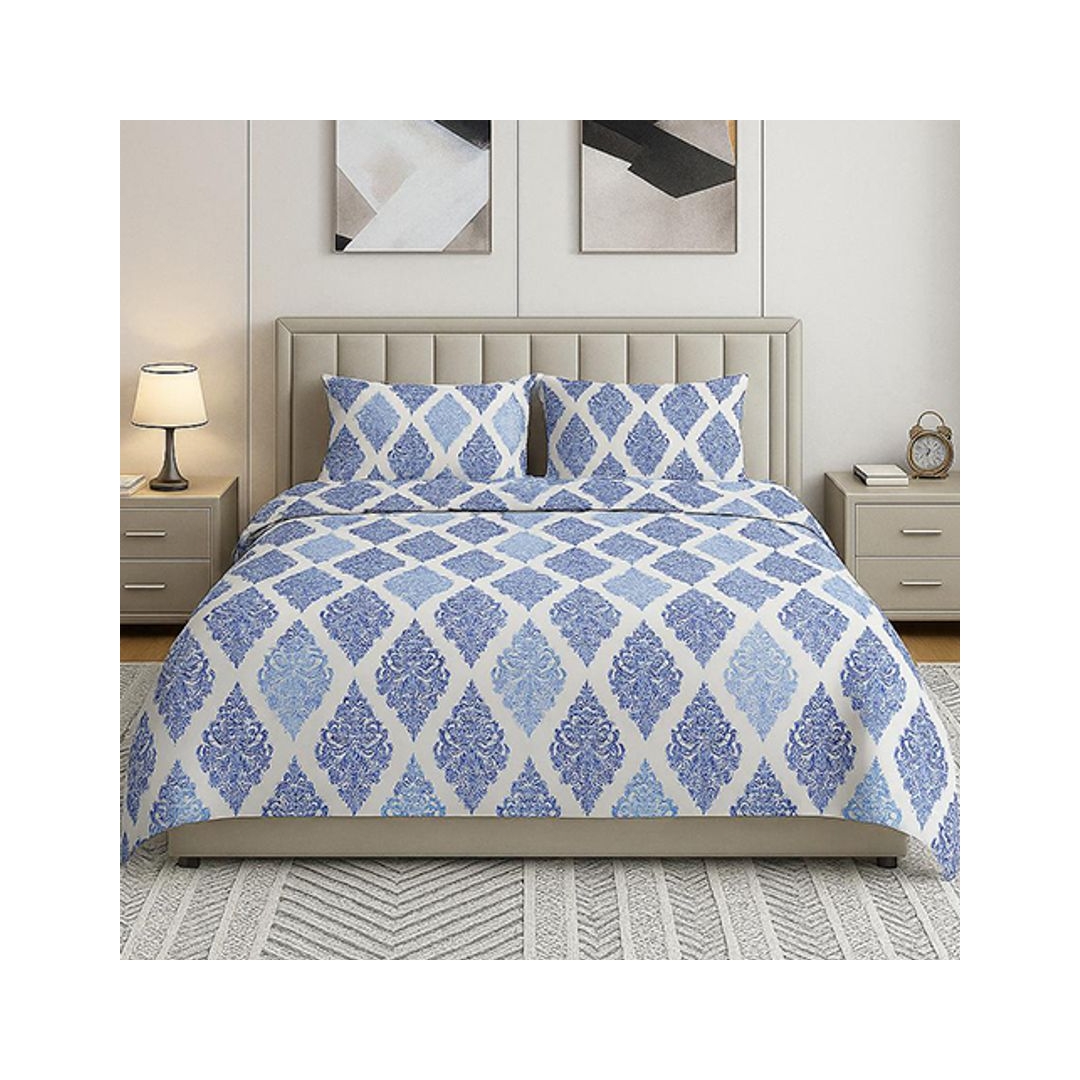 طقم ملاية سرير مع غطاء مخدة - 160/235 سم - تصميم رويال