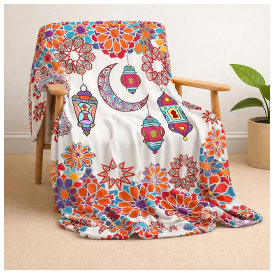 سنوز بطانيه رمضانية خفيفه وجهين  - 130 * 180 سم