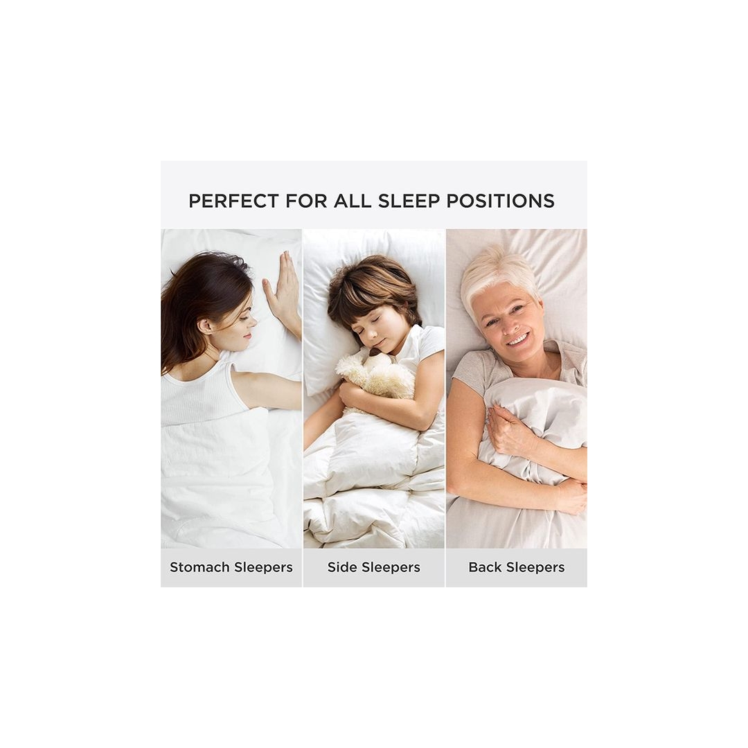 مخدة فابير حشو قطعة واحدة من سنوز - تماسك عالي - 50*70 سم - أبيض