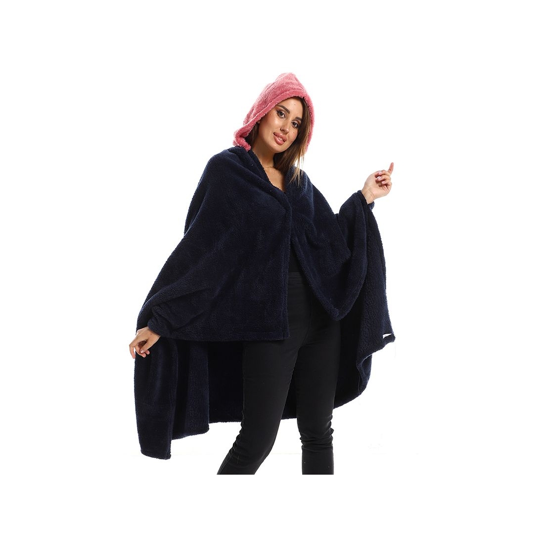 طقم دفاية قابله للارتداء الشخصي - قطعتين - نبيتي/كشمير - 110*130 سم