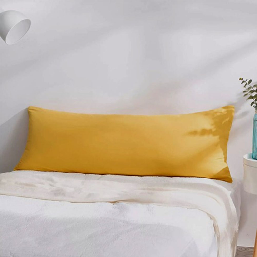 كيس وسادة طويل - 40*180 سم - أصفر
